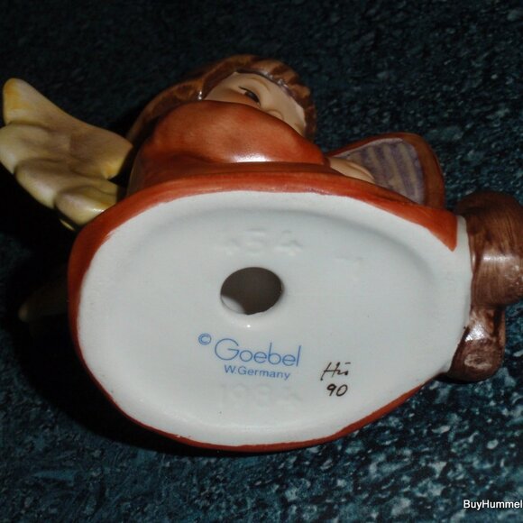 "Song Of Praise" Goebel Hummel Figurine #454 Angel With Harp TMK6 - CUTE GIFT! - Picture 10 of 10